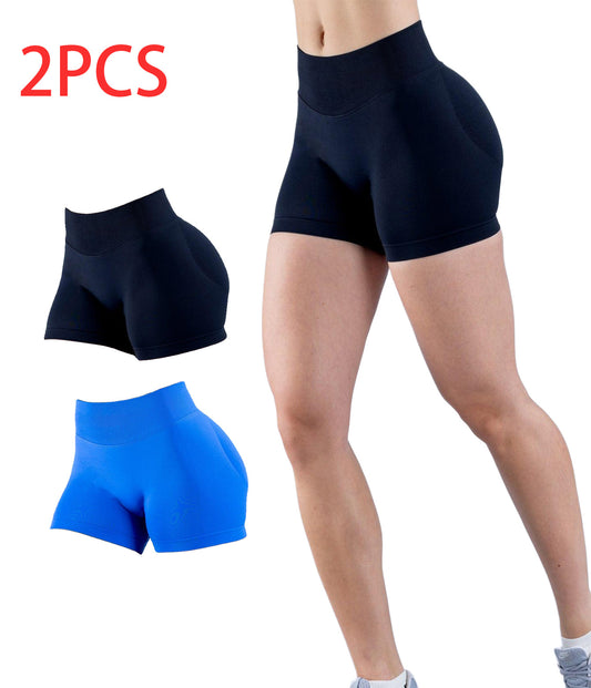 2pcs Quick-drying Breathable Yoga Shorts