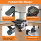 Exercise Stepper For Women Mini Fitness Stepper With 2 Resistance Bands LCD Monitor Max 330.7LBS Load Stair Stepper Quiet Stepper