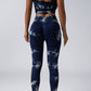 Women Scrunch Workout Leggings Butt Lifting High Waisted Yoga Pants - Tie Dye Seamless Booty Gym Tights