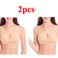 Plus Size Women Bra Ladies Cotton Quake-Proof Underwear Sleep Tops No Buckles Non Wire Lingerie With Removable Padded