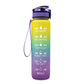1L Tritan Water Bottle With Time Marker Bounce Cover Motivational Water Bottle Cycling Leakproof Cup For Sports Fitness Bottles
