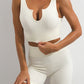 Workout Sets For Women 2 Piece Seamless Ribbed Crop Tank High Waist Shorts Yoga Outfits