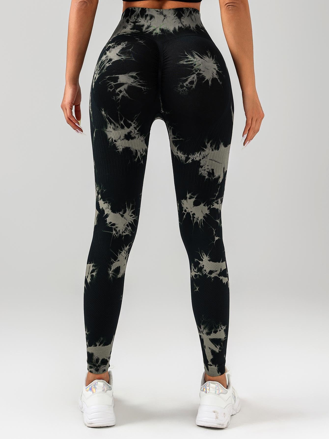 Women’s Tie-Dye Seamless Leggings – High Waist Scrunch Butt Lift Yoga & Gym Pants