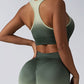 High Impact Sports Bras For Women,Racerback Running Bra Workout Crop Tank Tops Longline Sports Bra Push Up
