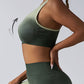 High Impact Sports Bras For Women,Racerback Running Bra Workout Crop Tank Tops Longline Sports Bra Push Up