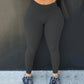 Plus Size New Fashion Tight Casual Bottoming Solid Color Women's Trousers