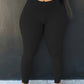 Plus Size New Fashion Tight Casual Bottoming Solid Color Women's Trousers