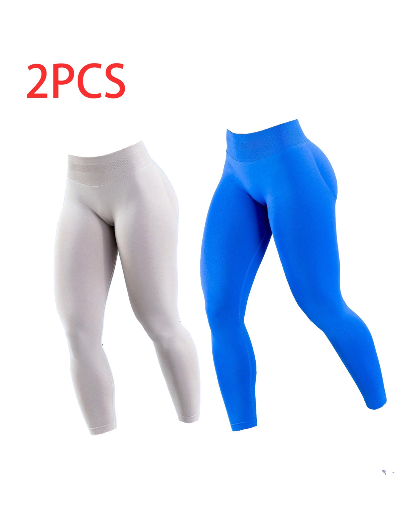 2 pack Solid-color Yoga Exercise Leggings