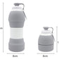 Silicone folding water bottle