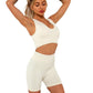 Women's Seamless Sports Bra Workout Crop Top Tank Tops For Women Longline Sports Bra Ribbed Crop Top Fitness