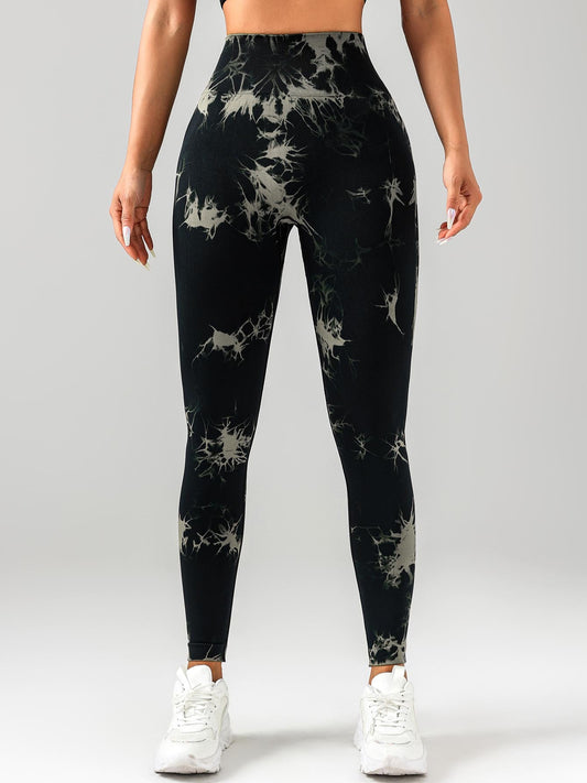 Women’s Tie-Dye Seamless Leggings – High Waist Scrunch Butt Lift Yoga & Gym Pants