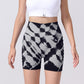 Women's Tie-Dye High Waist Scrunch Butt Workout Shorts