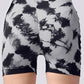 Women's Tie-Dye High Waist Scrunch Butt Workout Shorts