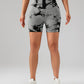 Women’s Tie-Dye Button Sports Shorts – High Waist Fitness, Yoga & Everyday Summer Wear
