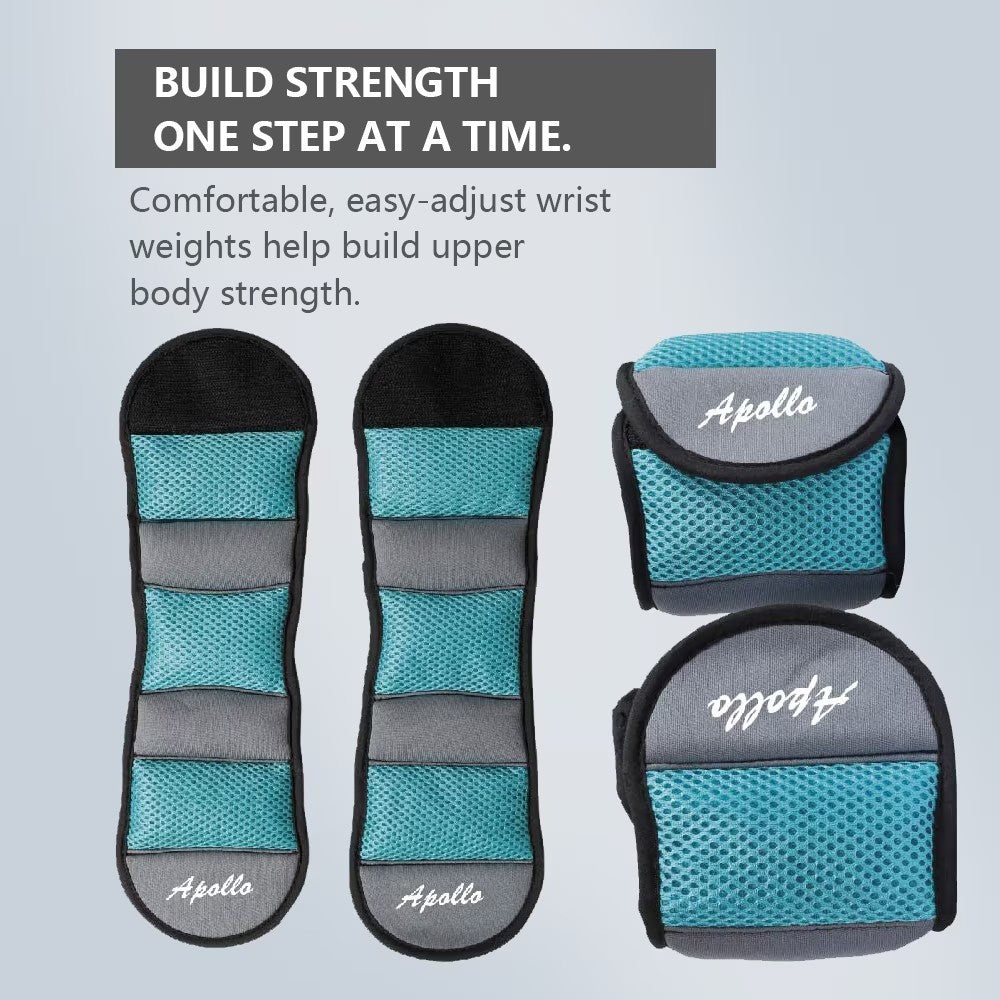AW-3 Ankle Weights For Men And Women 1 Pair Of Wrist And Leg Weights For Yoga, Walking, Aerobics Gymwhite Icon
