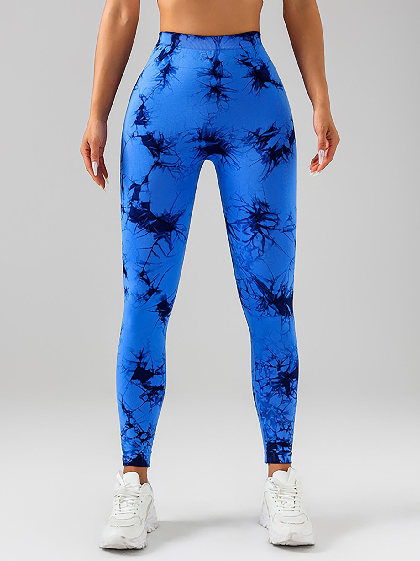 4-Pack Women’s Scrunch Tie-Dye Leggings – High Waist Seamless Butt-Lifting V-Back Yoga & Gym Pants