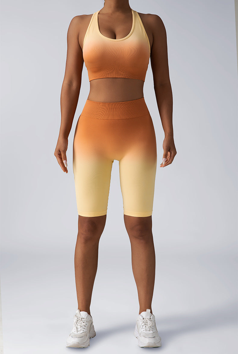 Women’s Seamless 2-Piece Workout Set – Crop Tank or Sports Bra with High Waist Shorts or Leggings | Yoga & Gym Outfit