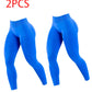 2 pack Solid-color Yoga Exercise Leggings