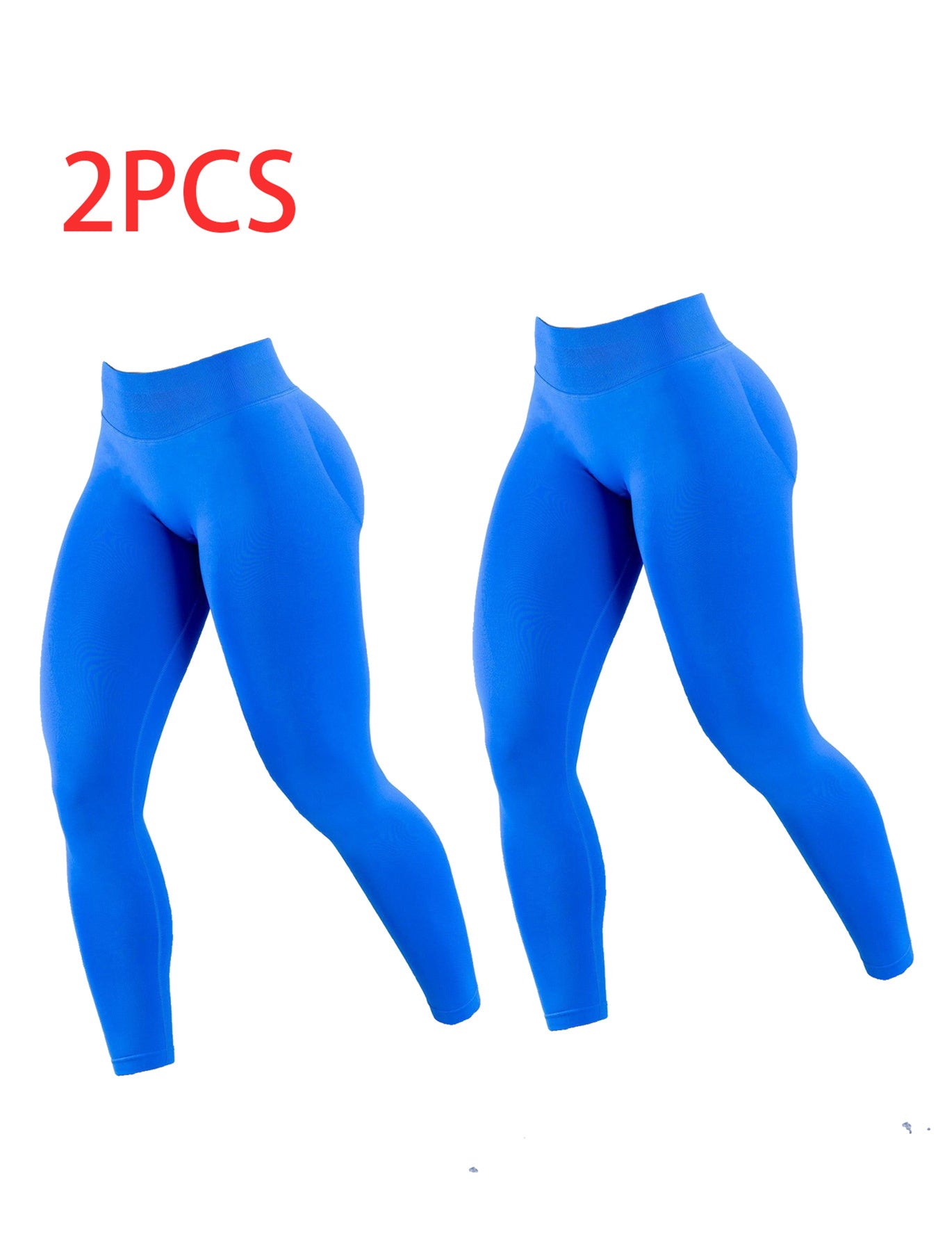 2 pack Solid-color Yoga Exercise Leggings