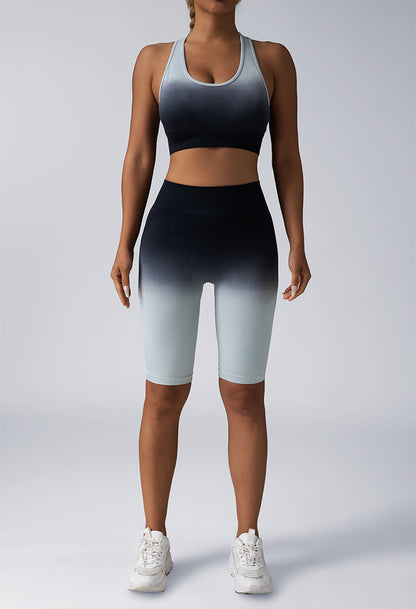 Women’s Seamless 2-Piece Workout Set – Crop Tank or Sports Bra with High Waist Shorts or Leggings | Yoga & Gym Outfit