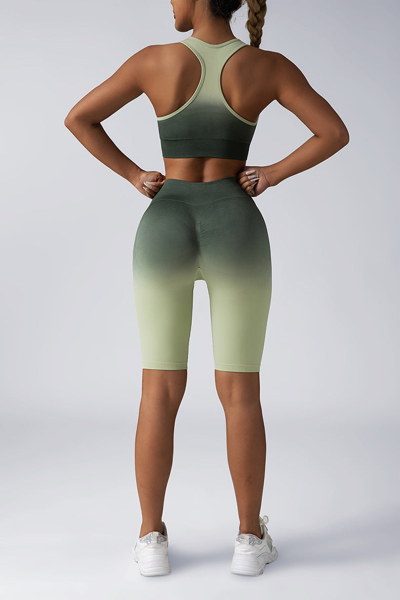 Women’s Seamless 2-Piece Workout Set – Crop Tank or Sports Bra with High Waist Shorts or Leggings | Yoga & Gym Outfit