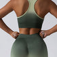 High Impact Sports Bras For Women,Racerback Running Bra Workout Crop Tank Tops Longline Sports Bra Push Up