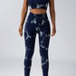 Women Scrunch Workout Leggings Butt Lifting High Waisted Yoga Pants - Tie Dye Seamless Booty Gym Tights